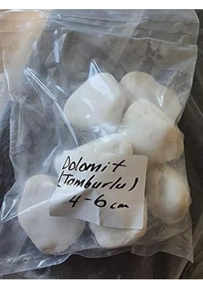 Beyaz Dolomit Doğal Dekoratif Taş 4-6 Cm 1 Kg Diğer