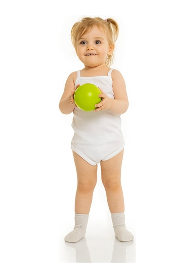 HelloBaby Beyaz Body İp Askılı