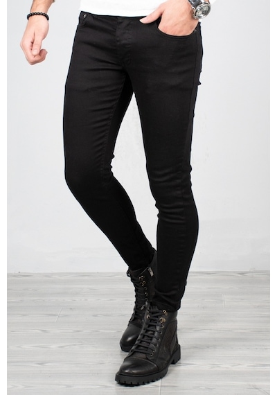 Deepsea Siyah Skinny Kesim Erkek Kot Pantolon 2004157 Siyah