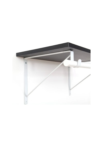 Depolife Raf Askı Tutucu Demir Askılık Duvar Ahşap Montajlı Metal 25X25