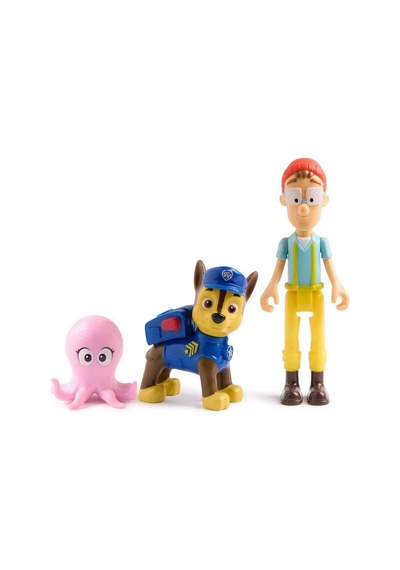 Paw Patrol 3 Lü Figür Seti Chase Ve Cap'n Turbot