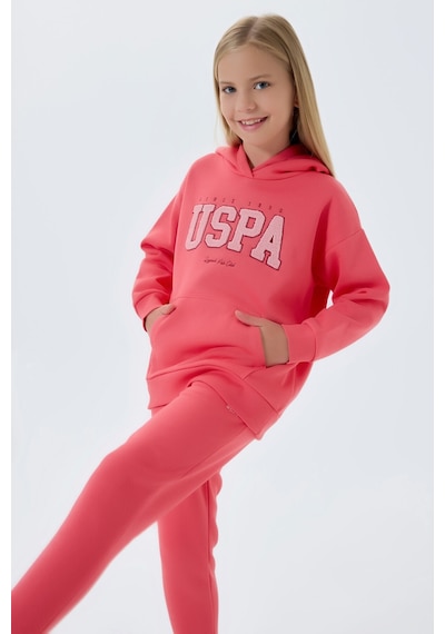 U.S. Polo Assn. Kız Çocuk Pembe Eşofman Takımı 5274-41773 Pembe