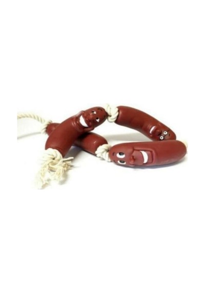 Lion Pet 35 CM Diş İpli Sosis Köpek Oyuncağı