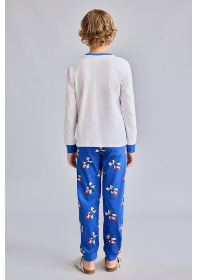 Defacto Sonıc The Hedgehog Baskılı Uzun Kollu Üst Jogger Fit Alt 2li Pijama Takımı Erkek Çocuk I1682a826auwt34 Beyaz-wt34