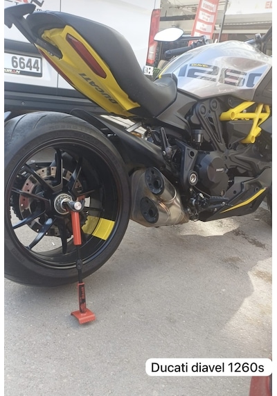 Tek Maşalı Motosikletler İçin Motosiklet Krikosu 28-42 Mm Kırmızı