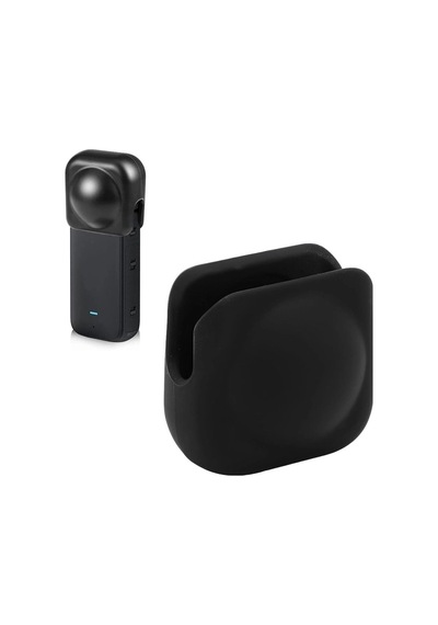 Oem Insta360 X5 X4 İçin Toz Geçirmez Çizilmez Silikon Lens Koruyucu Siyah