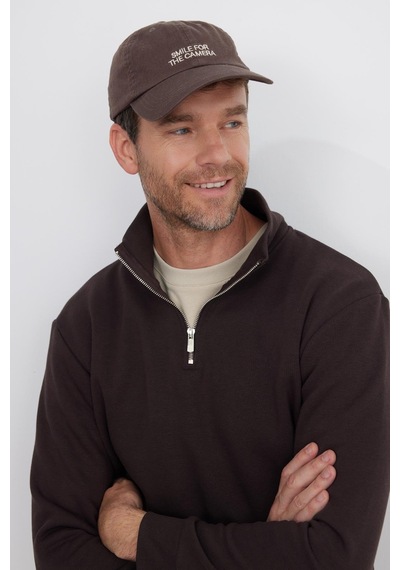 Tudors Unisex Relax Fit Rahat Kesim Pamuklu İçi Polarlı Yarım Fermuarlı Kahverengi Dik Yaka Sweatshirt-35159 Kahverengi Tudors Unisex Relax Fit Rahat Kesim Pamuklu İçi Polarlı Yarım Fermuarlı Kahverengi Dik Yaka Sweatshirt-35159 Kahverengi