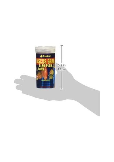Discusgran D-50 Plus Baby Yavru Discus Balıkları İçin Renklendiricigranül Balık Yemi 250 Ml 130gr