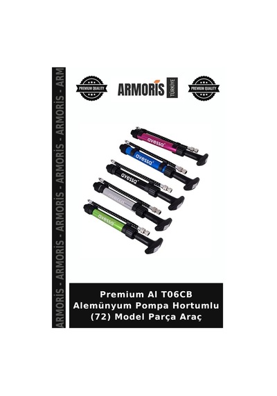 Premium Al T06cb Alemünyum Pompa Hortumlu 72 Model Parça Araç Çok Renkli