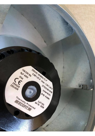 Ecofit 2Rre45 250X50R Geri Kavisli Fan Motoru