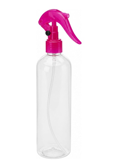Plastik Sprey Şişesi, Boş, Şeffaf Pembe