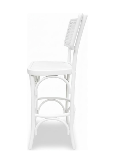Sofa Ahşap Bar Sandalyesi Beyaz