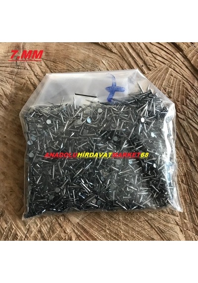 Mini Menteşe Çivisi Klips Çivisi 7 MM Siyahı Renk Mini Çivi 1 Pk