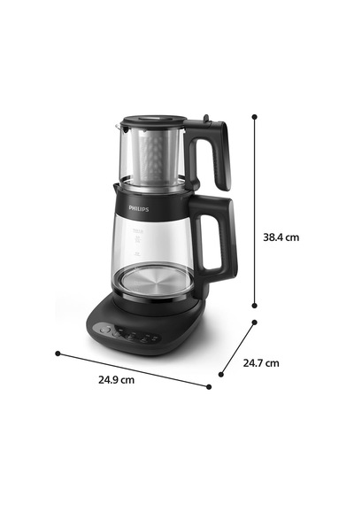 5000 Serisi Çay Makinesi - Otomatik Sıcak Tutma, 2,2l Ekstra Geniş Kapasite, 0,9l Cam Demlik, 1900w Güç Hd7360/00 Diğer