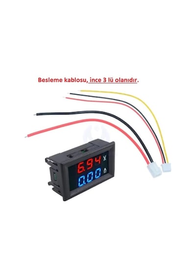 Dijital Voltmetre Dijital Ampermetre Dc 0-100V 10A