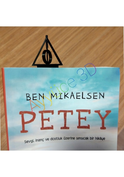 Ayyüce 3d, Harry Potter Kitap Ayracı Ölüm Yadigarları, Siyah Renk