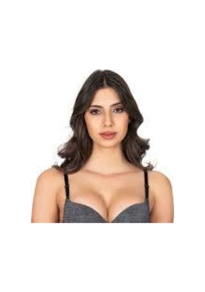 Genel Markalar Belvü Balenli Destekli Push Up Sütyen Antrasit - 915155272 Antrasit