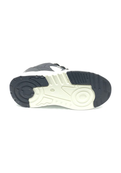 Cool Jacop Bağcık Görünümlü Cırt Cırtlı Sneaker Ortopedik Çocuk Spor Ayakkabı SİYAH-BEYAZ