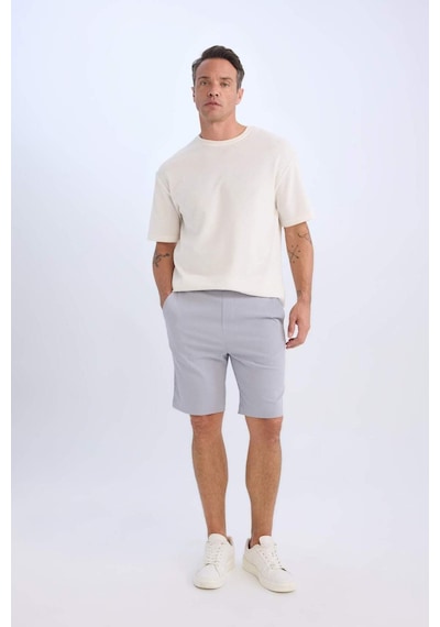 Defacto Regular Fit Beli Bağcıklı Dokulu Bermuda Şort D9451ax25spgr89 Gri Defacto Regular Fit Beli Bağcıklı Dokulu Bermuda Şort D9451ax25spgr89 Gri