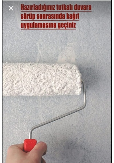 Krem Üzerine Işıltılı Gold Hafif Kabartmalı Sade Duvar Kağıdı 5²