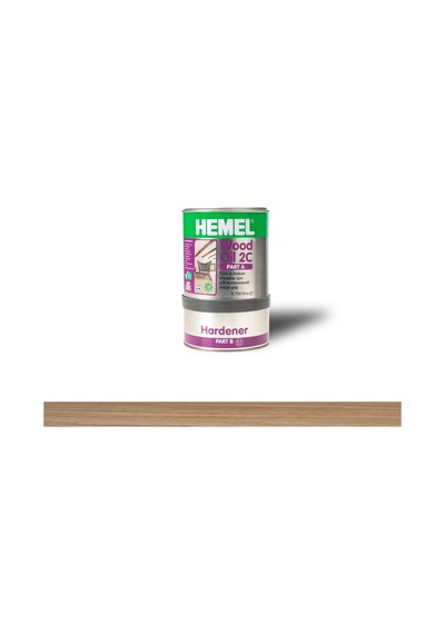 Hemel Wood Oil 2c A+b Bileşen Ahşap Yağı Şeffaf 0,9 Lt
