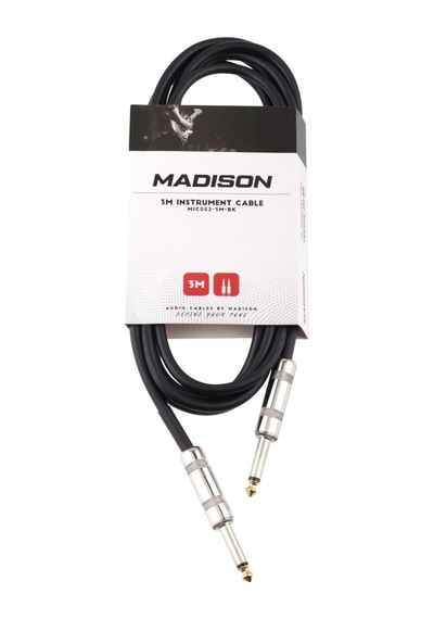 Madison Gitar Kablosu 3 Metre- SİYAH
