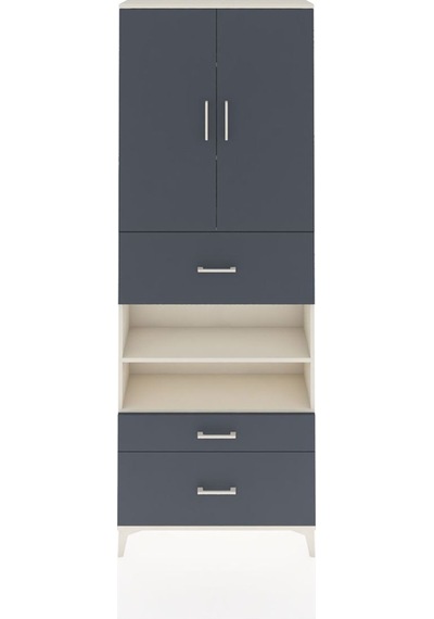 Arges Dolap 5 Raflı 3 Çekmeceli 2 Kapaklı 88x30x243 Aytaşı-an... Aytaşı