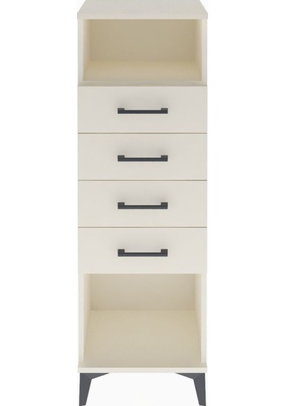 Arges Dolap Tek Raflı 4 Çekmeceli 44x30x134 Aytaşı-aytaşı Aytaşı