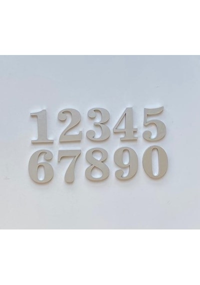 5 Cm Metalik Gri Yapışkanlı No 1,2,3,4,5,6,7,8