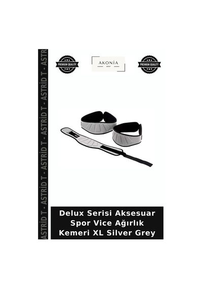 Delux Serisi Aksesuar Spor Vice Ağırlık Kemeri Xl Silver Grey