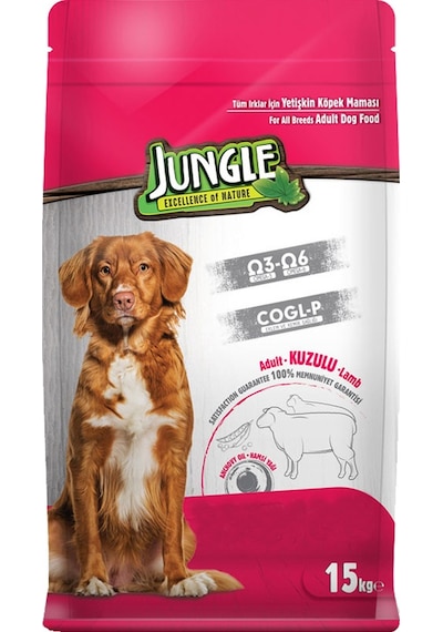 Jungle Kuzu Etli Yetişkin Köpek Maması 15 KG