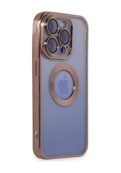 Newface Apple İphone 15 Pro Max Kılıf Slot Silikon - Rose Gold