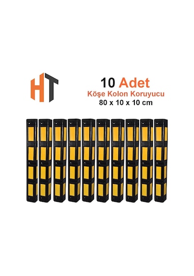 Kauçuk Köşe Kolon Koruma Eko Petekli 10'lu Set
