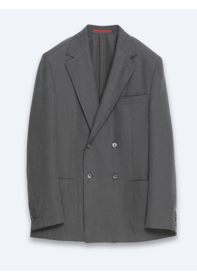 Kip Haki Çizgili Modern Fit Takım Elbise