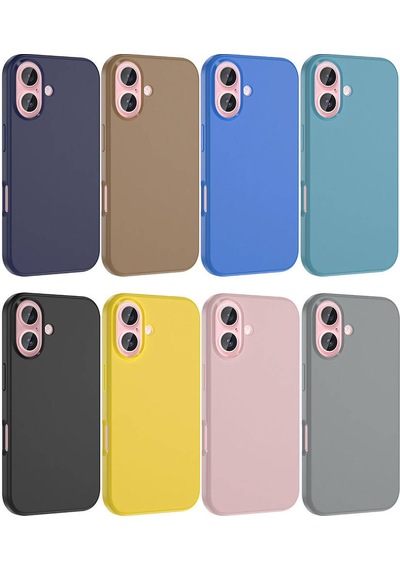Apple Uyumlu iPhone 16 Plus Kılıf M-safe Şarj Özellikli Sıvı Teknolojili Silinebilir Sert Zore Kivi Kapak Sarı