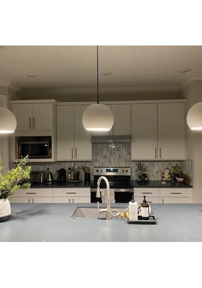 Riolight Modern1 Beyaz Içi Beyaz Masa,Bar Üstü Tekli Metal Sarkit