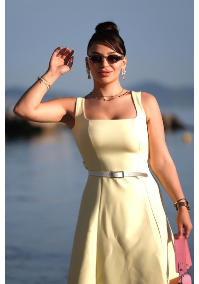 Gigi Wardrobe Sarı Sunset Elbise Sarı Sarı