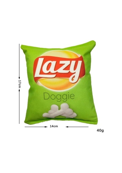 Tineke Cips Dayanıklı Sesli Köpek Oyuncağı 1 Adet Lazy