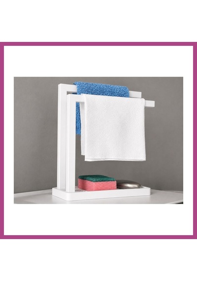 Gees Global 3d Baskı Havluluk Ve Sabunluk Organizer - Lavabo Üstü Çok Amaçlı Düzenleyici-beyaz Gbzs