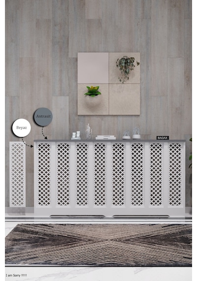 Petek Kaplama Modern Radyatör Kapatma Ünitesi Ön Panel Mdf Tasarım İç Ölçü 156 Cm Dış Ölçü 160 Cm Petek 156 Beyaz Üstü Antrasit D7 Petek Kaplama Modern Radyatör Kapatma Ünitesi Ön Panel Mdf Tasarım İç Ölçü 156 Cm Dış Ölçü 160 Cm Petek 156 Beyaz Üstü Antrasit D7