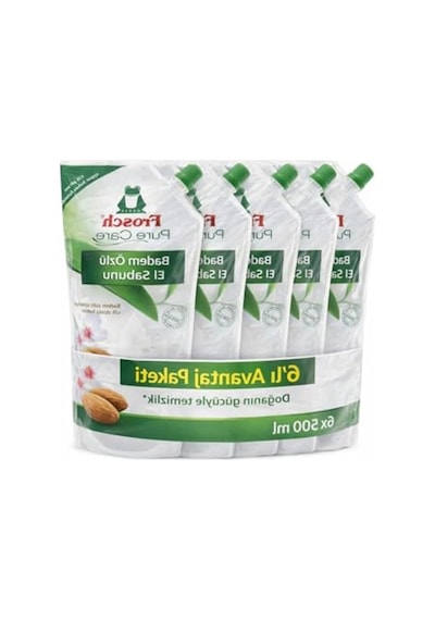 Badem Özlü Sıvı El Sabunu, 500 Ml X6 Pakette Hassas Ciltler İçin