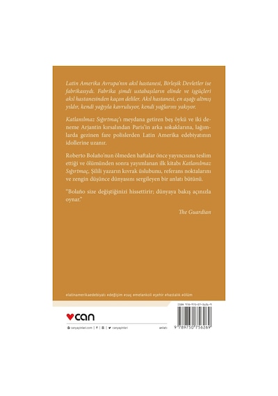 Katlanılmaz Sığırtmaç Roberto Bolano  - Can Yayınları