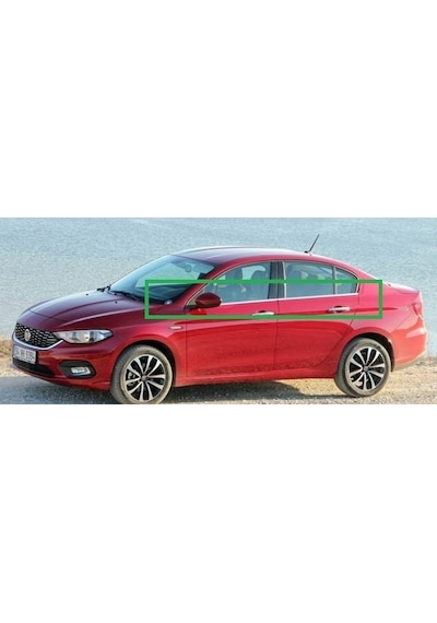 Fiat Egea Krom Cam Çıtası 4 Parça 4 Prç 2016 - 2020