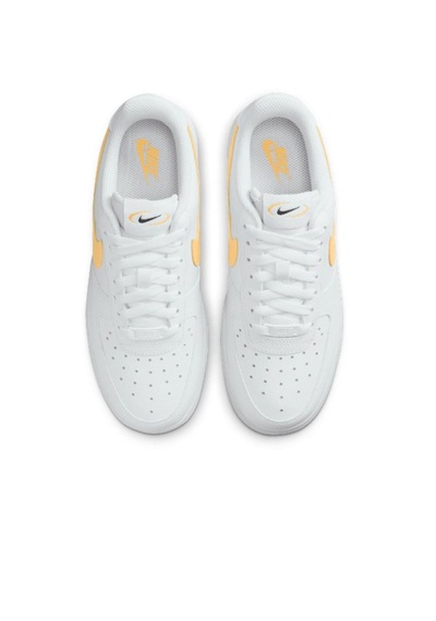 Nike Air Force 1 '07 White/melon Tint-black Unisex Sneaker Fq2742 100 Beyaz