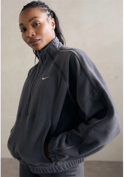 Sportswear Therma-fit Half-zip Polar Oversıze Kadın Sweatshirt-sportxstore Gri