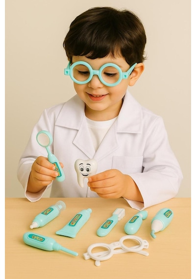 Mavi Diş Doktoru Seti Eğitici Dişçi Doktor Seti