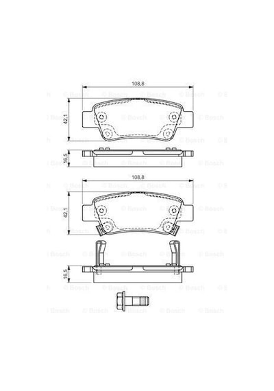 Honda Cr-V Arka Fren Balatası 2012-2016 Bosch