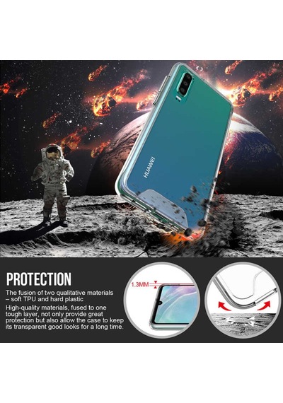 Huawei P30 Kilif Seffaf Sararmaz Gard Silikon 391288101