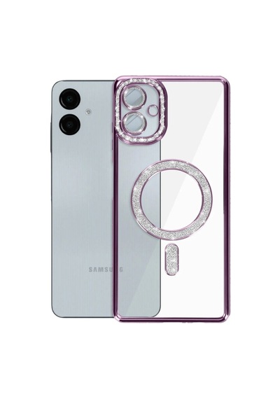 Samsung Samsung Uyumlu Galaxy A06 Joke Simli Magneticsafe Kılıf - Derin Mor