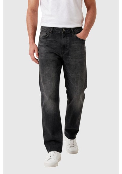 Rizzup Erkek Baggy Fit Likralı Siyah Kot Pantolon Bol Kesim Geniş Paça Taşlanmış Jean 2600058 Rizzup Erkek Baggy Fit Likralı Siyah Kot Pantolon Bol Kesim Geniş Paça Taşlanmış Jean 2600058